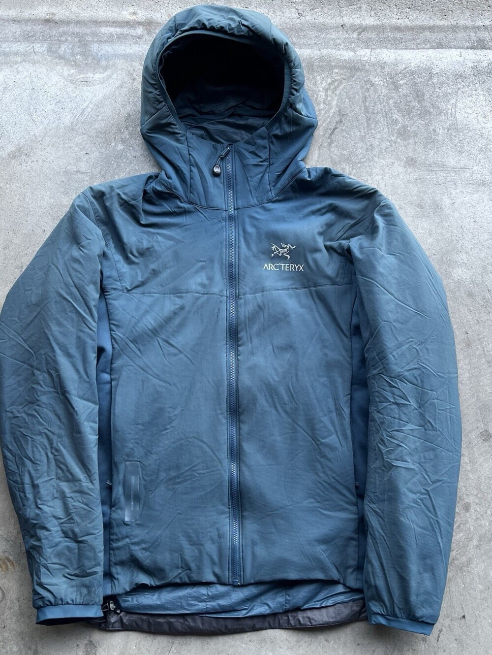 Arc’teryx Atom LT Hoody Men’s Medium Tui Blue Insulated Jacket Teal 2019 Faded